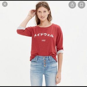 Madewell Katakana Shirttail Tee